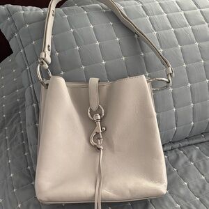 Rebecca Minkoff light Grey Leather Shoulder Bag